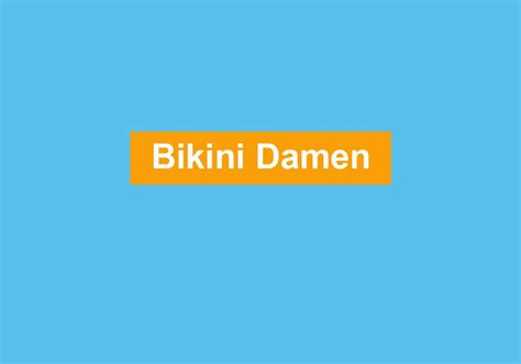 Bikini Damen Strandstyle De