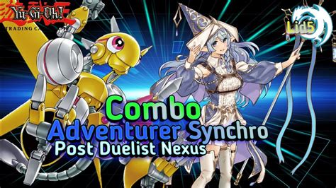 Yu Gi Oh Combo Adventurer Synchro Post Duelist Nexus Edopro Youtube