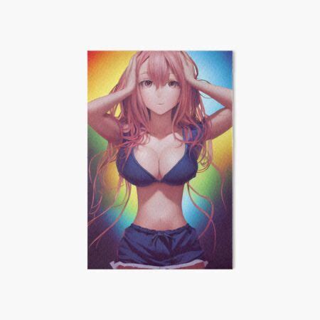 Pinup Anime Big Boobs Blonde Girl 12 Art Board Print For Sale By Osy003 Redbubble