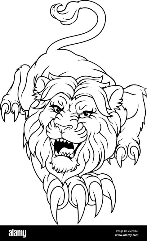 Coloring Lion Hi Res Stock Photography And Images Alamy
