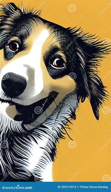 A Dog Is A Human`s Best Friend Stock Vector Illustration Of Happy