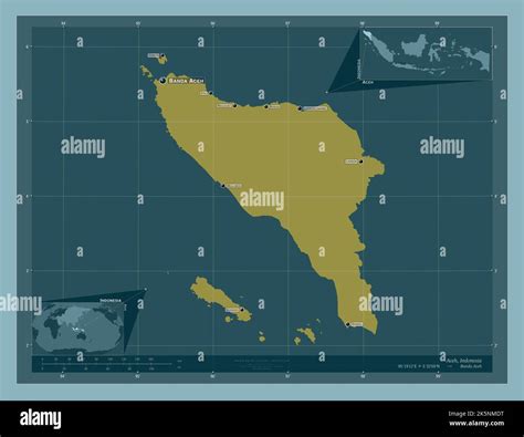 Aceh Autonomous Province Of Indonesia Solid Color Shape Locations