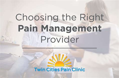 Choosing A Pain Management Provider | Twin Cities Pain Clinic