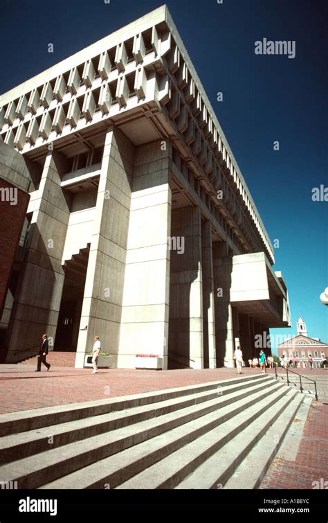 Boston City Hall City Hall Plaza Boston Massachusetts Stock Photo Alamy