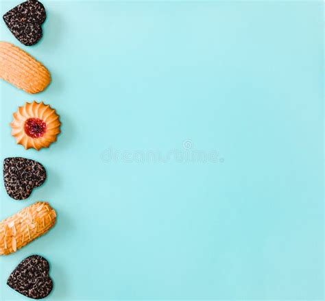 Cookies Pattern Background Stock Image Image Of Chocolate Biscuit