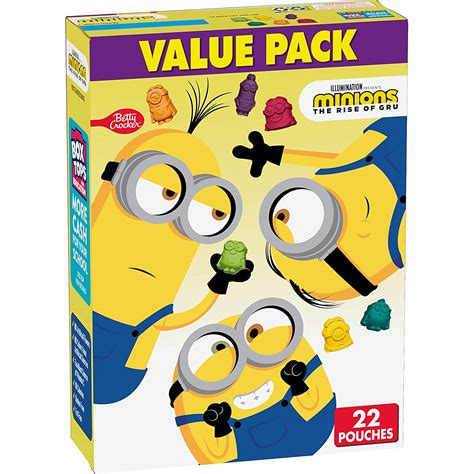 Minions Fruit Flavored Snacks Treat Pouches Value Pack