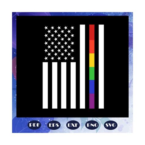 Lgbt Pride Flag Rainbow Svg Gay Pride Svg Lgbt Svg Lesbi Inspire Uplift