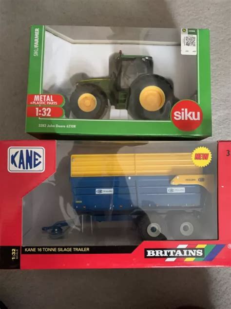 Siku John Deere R And Britains Kane Silage Trailer Bundle