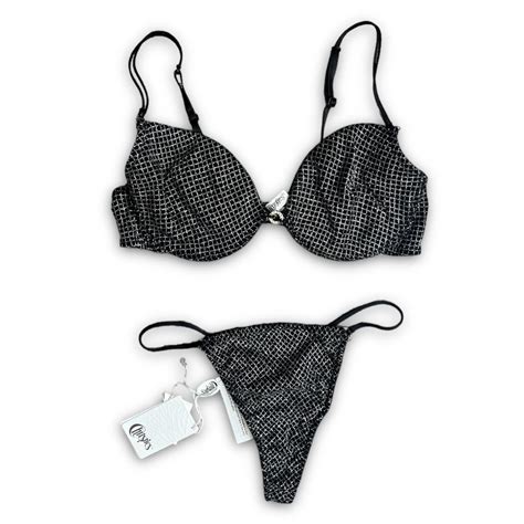 Deadstock S Glitter Lingerie Set Never Worn Depop