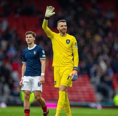 Angus Gunn Scotland Waves Fans He Editorial Stock Photo Stock Image