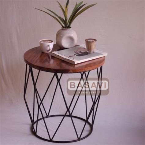 Jual Meja Kayu Solid Samping Side Table Tamu Kopi Coffee Table