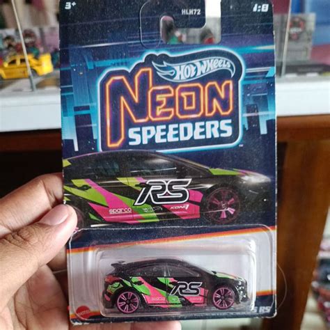 Jual Hot Wheels Neon Speeders Ford Focus Rs Shopee Indonesia