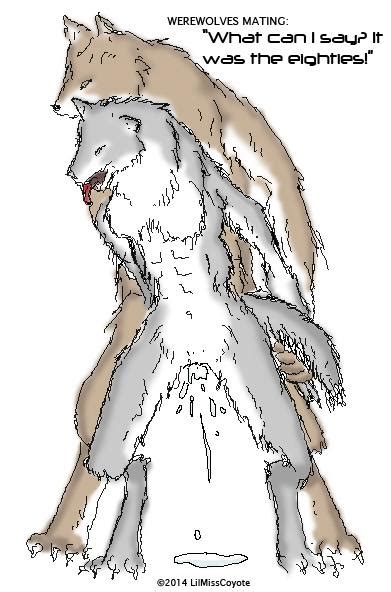 Werewolves Mating Drawing