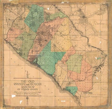 Found This Old Map Of The Rancho Land Grants From The S Thought I