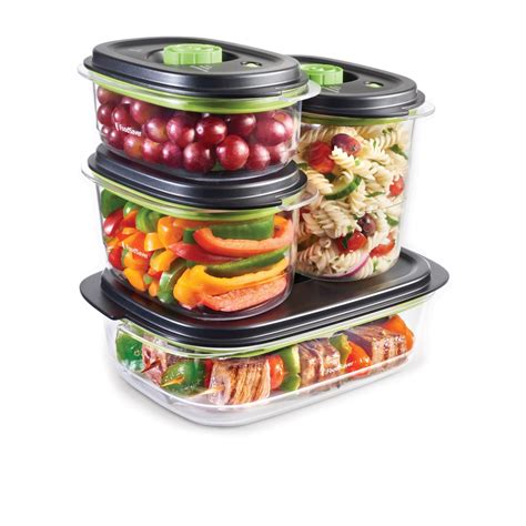 Foodsaver Preserve And Marinate Container 3 And 5 Cup Set 2pc Black