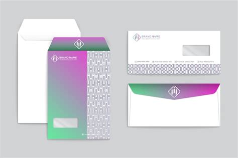 Premium Vector Envelope Front And Back Isolate