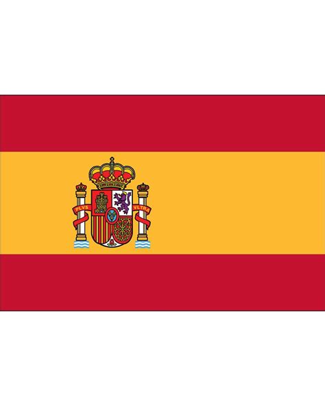Spain Flag 3 X 5 Ft Indoor Display Flag