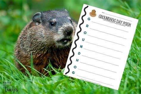 Free Groundhog Day Acrostic Poem Template - Mama Teaches