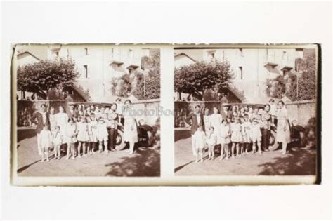 France Groupe Photo Amateur French Stereo Positive Lens Plate Vintage Ebay