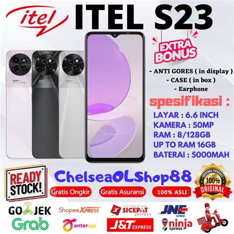 Jual Itel S23 Ram 8256gb Up To Ram 16gb Garansi Resmi Itel Indonesia