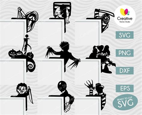 Halloween Door Corner Svg Bundle 2 Creative Vector Studio
