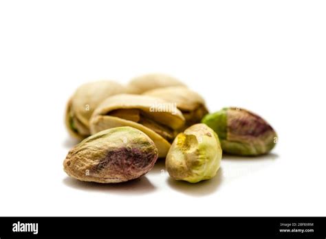 Pistachio Nuts Isolated On White Background Stock Photo Alamy