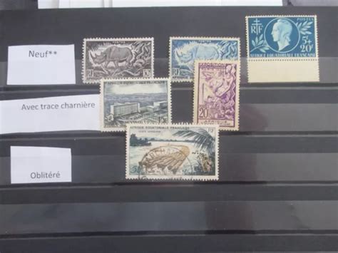 Lot De Timbres Afrique Quatoriale Fran Aise Eur Picclick Fr