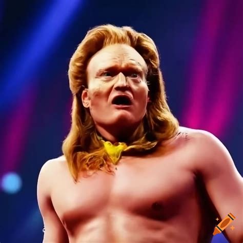 Conan Obrien In Wwe Wrestling Costume