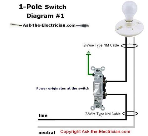 Single Pole Switch Schematic Diagram
