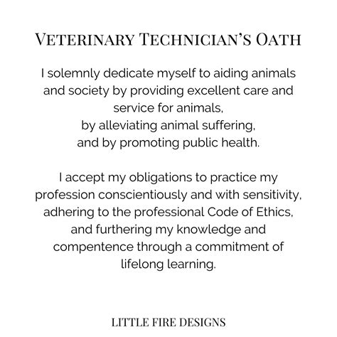 Vet Tech Oath 🐕 🩺 Rvettech