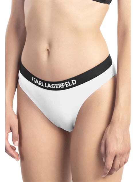 Karl Lagerfeld Figi Bikini W Kolorze Bia Ym Najlepsze Wyprzeda E W Limango