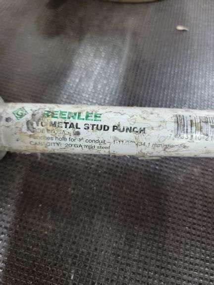Greenlee Stud Punch Baer Auctioneers Realty Llc