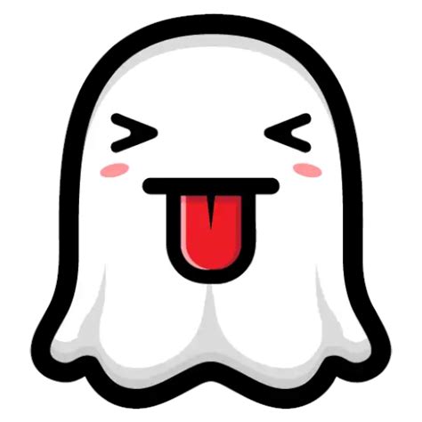 Mẫu Hình Bóng Ghost Emoji Cute đáng Yêu Và Dễ Thương