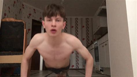 Evening Workout With Beautiful BOY Dominant Naked Gymnastics BOSS BoyFriendTV