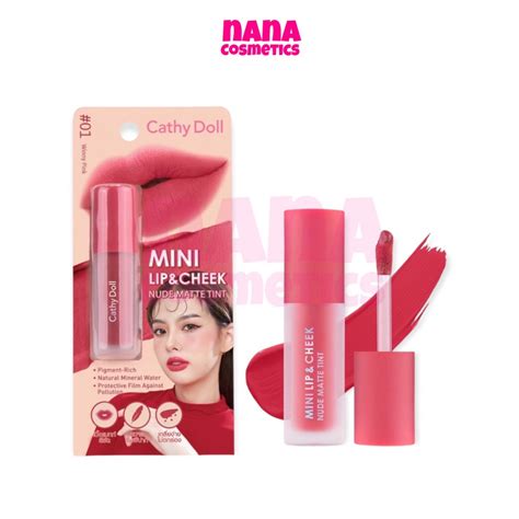 เคทดอลล มน ลป แอนด ชค นด แมท ทน ลปแมท ลปสตก CATHY DOLL MINI LIP CHEEK NUDE