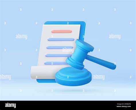 D Judge Gavel Stock Vector Image Art Alamy