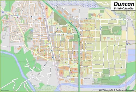 Duncan Map British Columbia Canada Detailed Maps Of Duncan