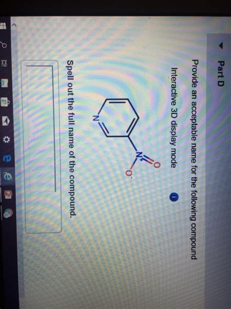 Solved Provide An Acceptable Name For The Following Compound Chegg