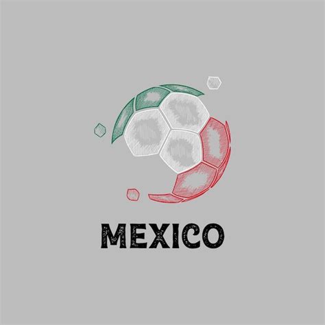 Premium Vector | Hand drawn abstract mexico football logo designs ...