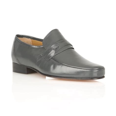 Buy Rombah Wallace Regent Grey Leather Shoes Online