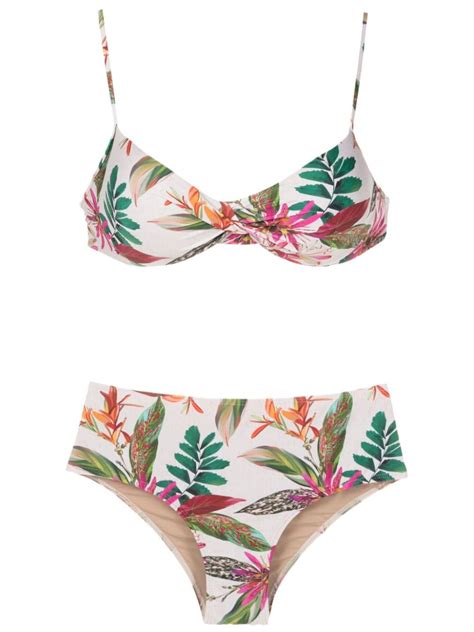 Lygia Nanny Veronica Botanical Print Bikini Multicolour FARFETCH AO