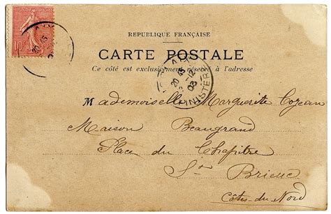 Carte Postale - Sassy French Woman - The Graphics Fairy