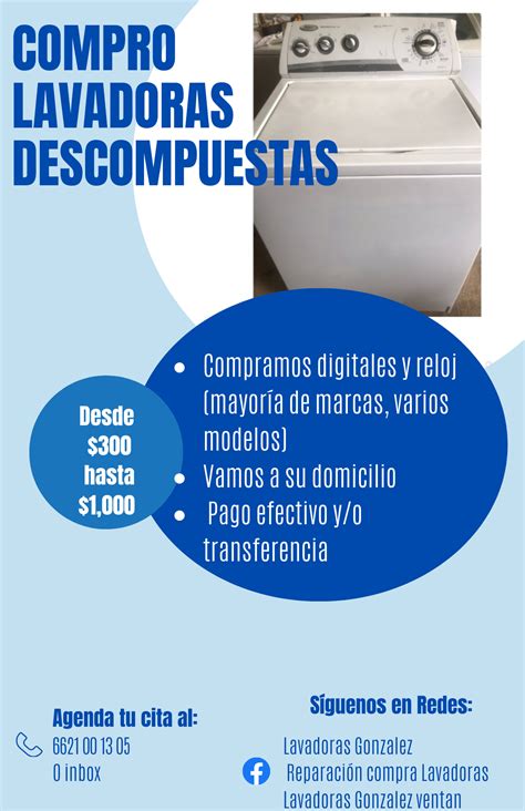 Lavadoras Nogales Compra,venta Reparaciones De Lavadoras Y Secadoras