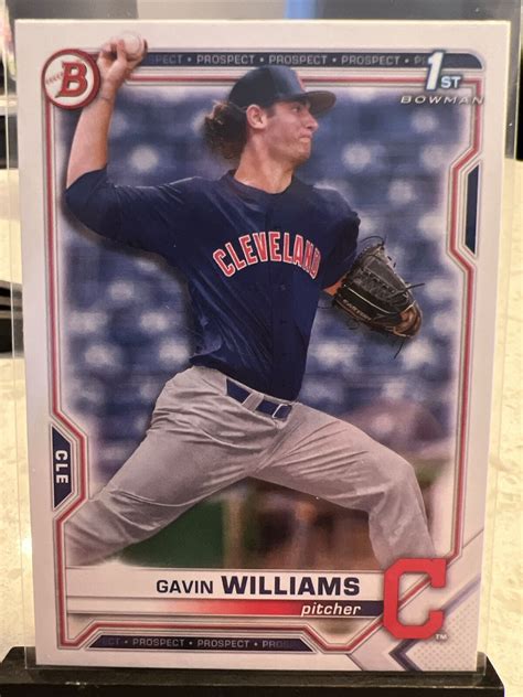 Gavin Williams 2021 1st Bowman Draft Prospects Rookie Card RC BD 93 EBay