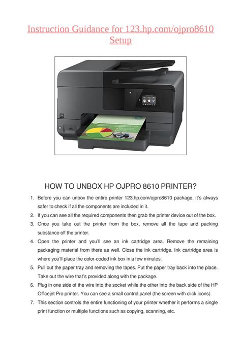 123 Hp Ojpro8610 Get The Full Scale Setup Guide By Sandra