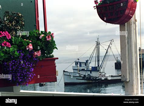 Fishing Boat Monterey Pier Monterey California Stock Photo Alamy