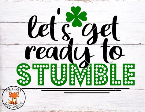 Svg Files Lets Get Ready To Stumble Svg Commercial Use Etsy Australia