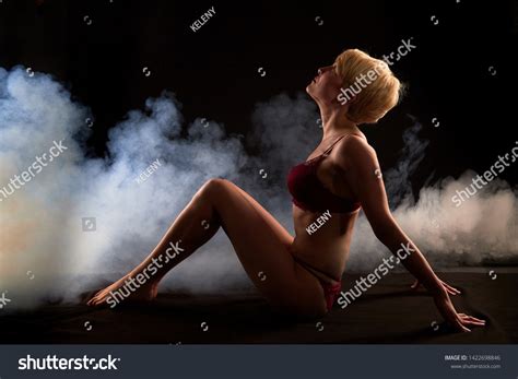 Sexy Blonde Girl During Professional Photo Stock Photo Shutterstock