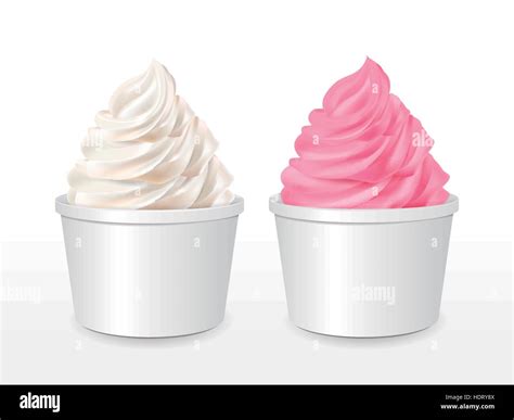 Strawberry Icecream Im Genes Vectoriales De Stock Alamy