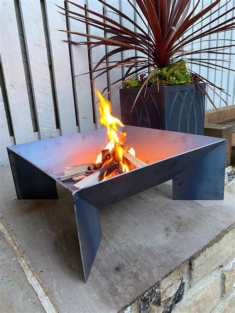 Fire Pit X Mini Fin Fire Pit Handmade Fire Bowl Outdoor Etsy